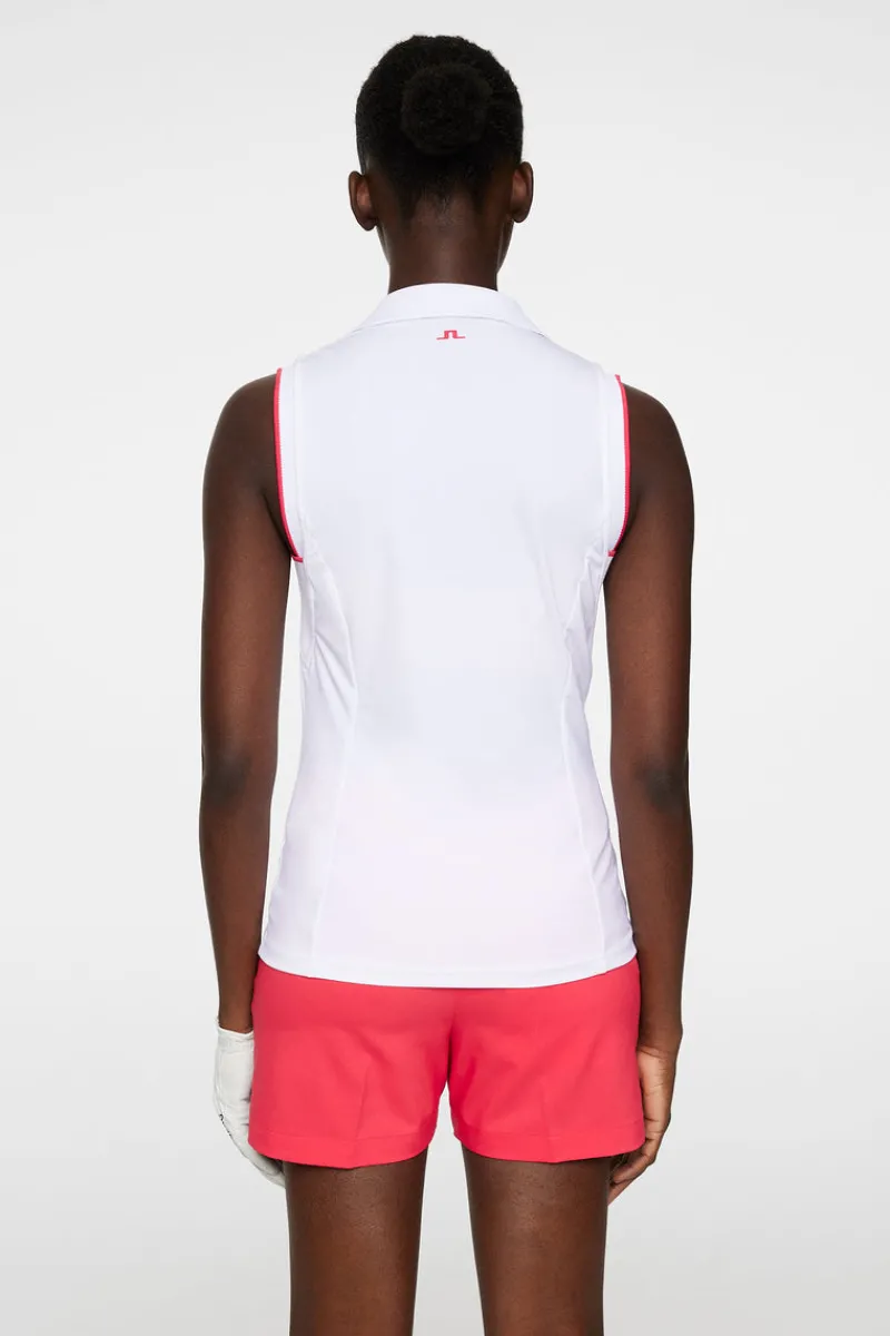 Golf | Linnen-J.Lindeberg Viola Sleeveless Top White