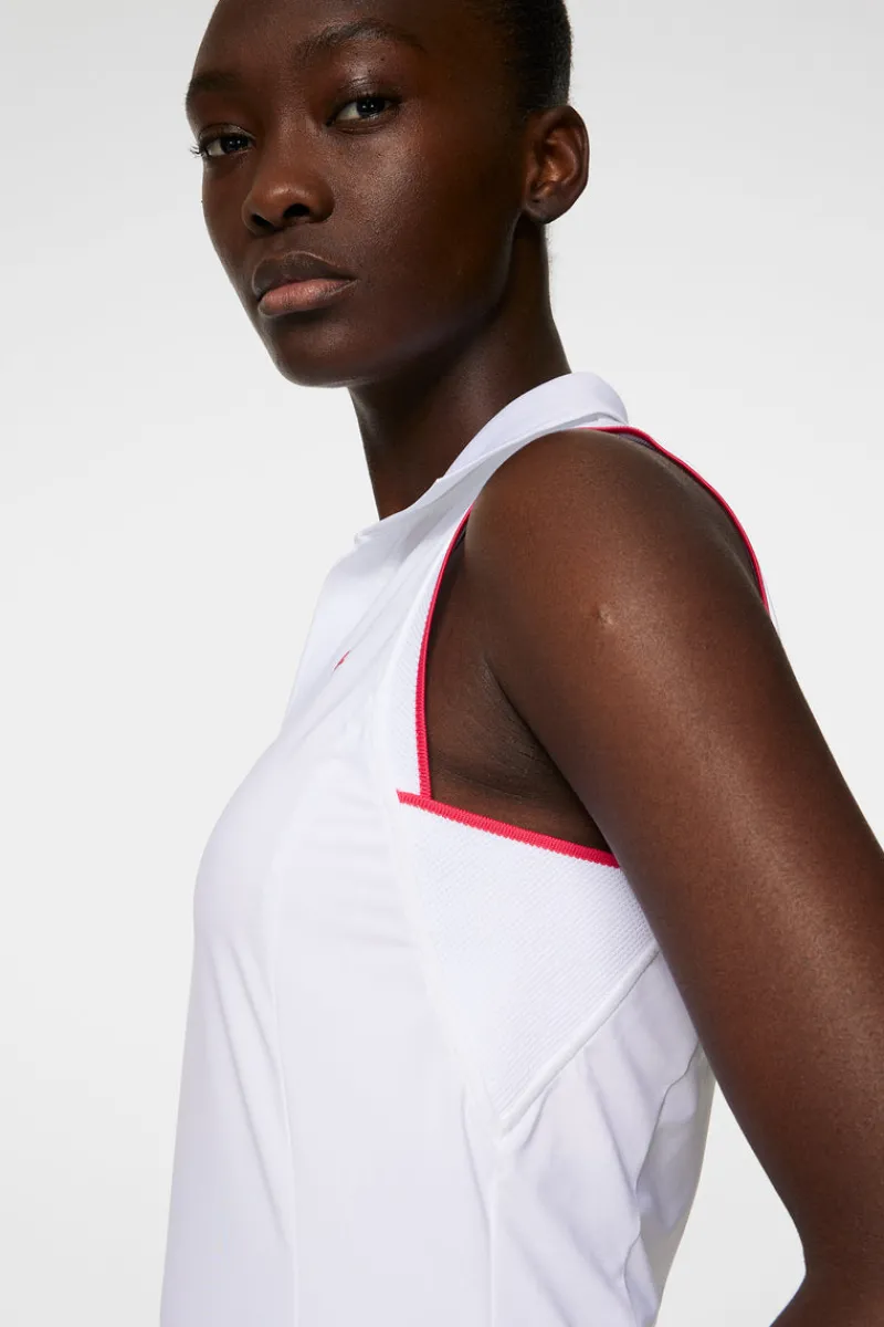 Golf | Linnen-J.Lindeberg Viola Sleeveless Top White
