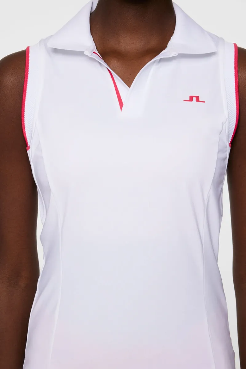 Golf | Linnen-J.Lindeberg Viola Sleeveless Top White