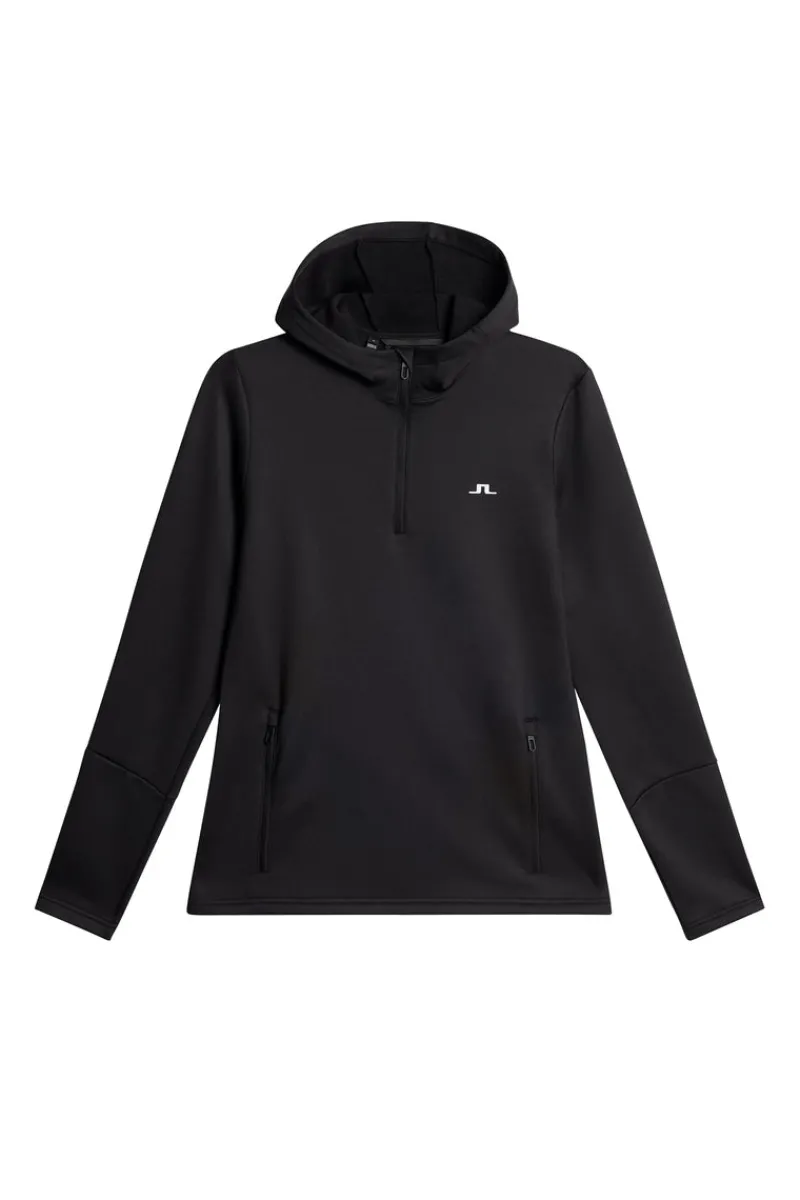 Ski | Bas & Mellanlager-J.Lindeberg W Aerial Quarter Zip Hood Black