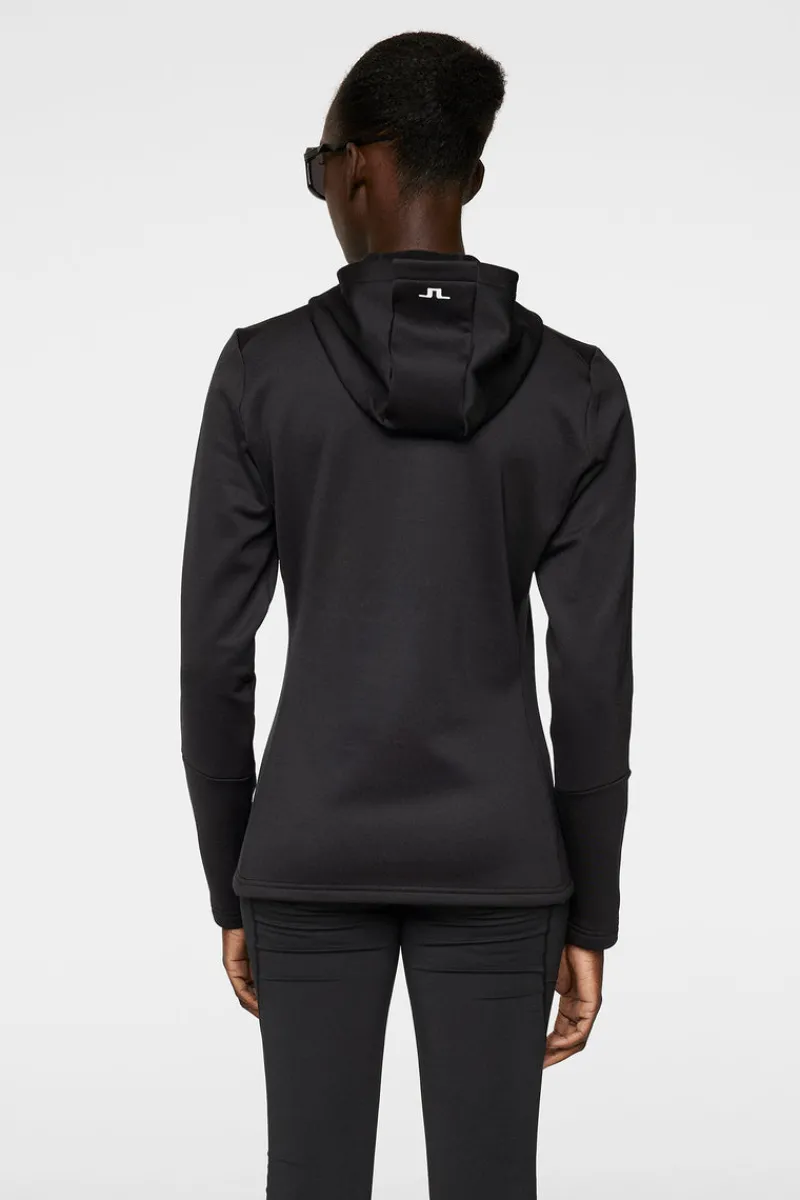 Ski | Bas & Mellanlager-J.Lindeberg W Aerial Quarter Zip Hood Black