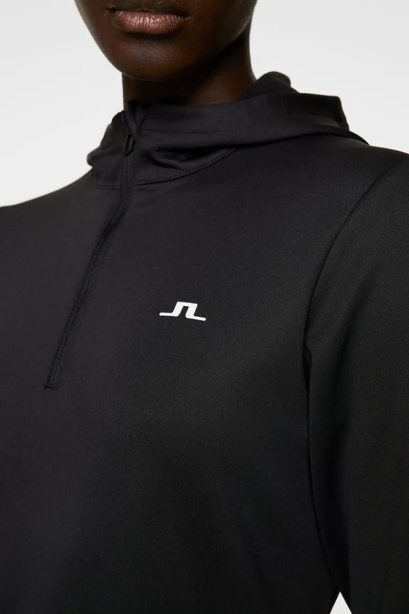 Ski | Bas & Mellanlager-J.Lindeberg W Aerial Quarter Zip Hood Black