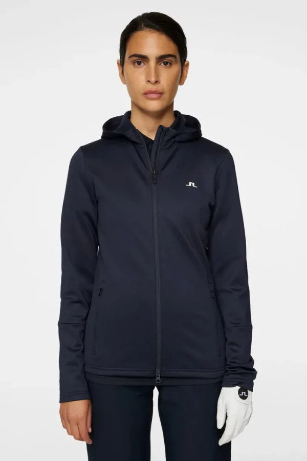 Ski | Golf-J.Lindeberg W Aerial Zip Hood JL Navy