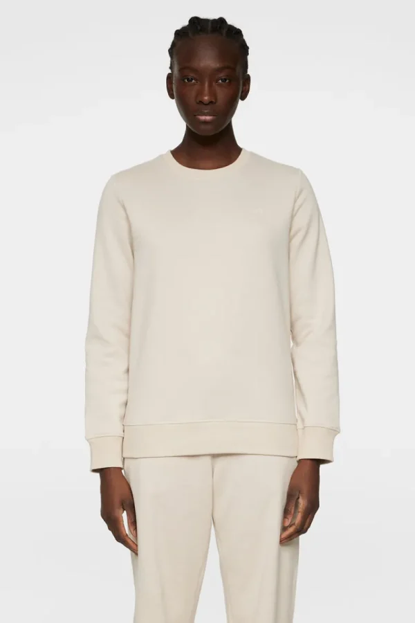 Active | Tröjor-J.Lindeberg W Alpha Crew Neck Moonbeam