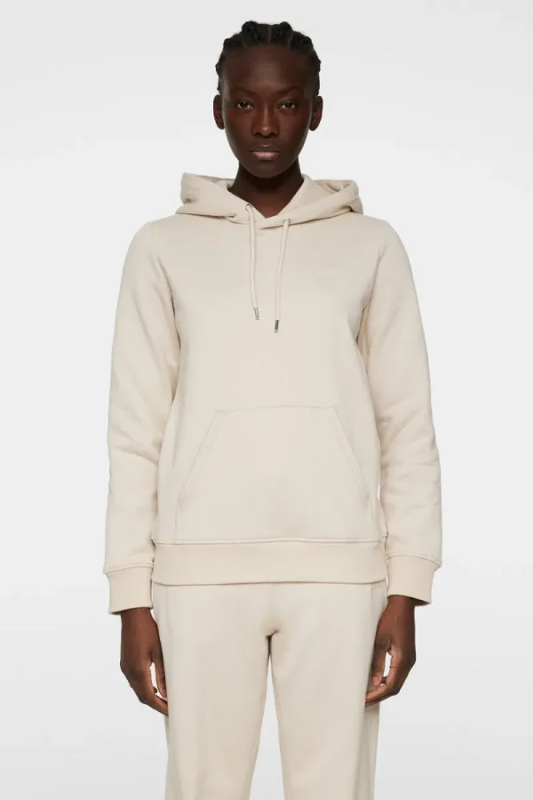 Active | Hoodies-J.Lindeberg W Alpha Hood Moonbeam