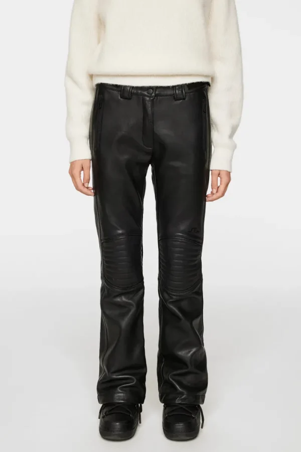 Ski | Underdelar-J.Lindeberg W Stanford Pant Leather Black