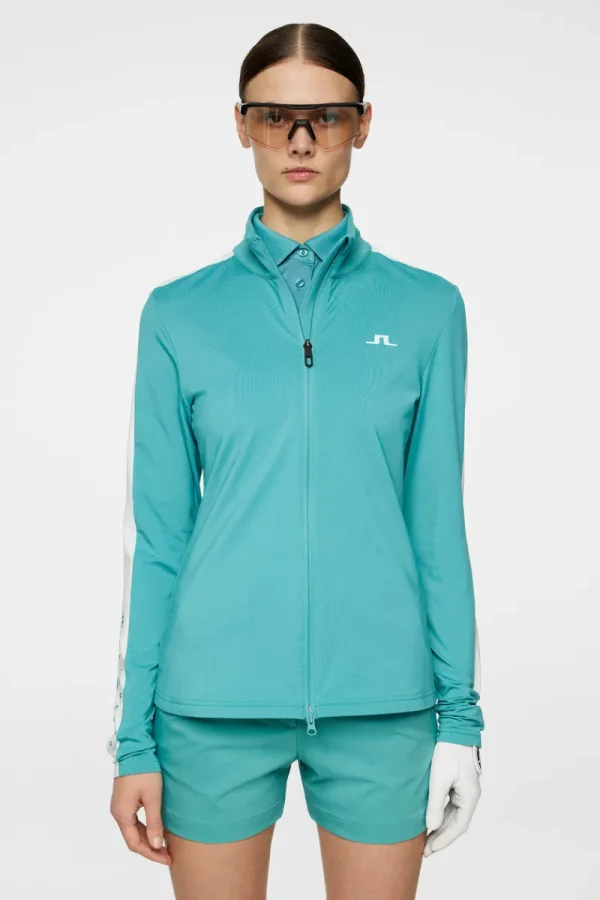 Golf | Bas- Och Mellanlager-J.Lindeberg Wilma Mid Layer Teal